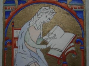 Dame au scriptorium